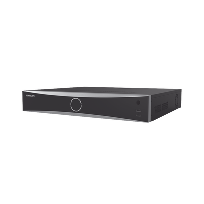 NVR 12 Megapixel (4K) / 32 canales IP / AcuSense (Evita Falsas Alarmas) / Reconocimiento Facial / 4 Bahías de Disco Duro / HDMI en 4K / Alarmas I/O