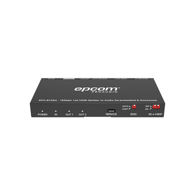 Splitter HDMI 1x2 | 4K@60Hz | Extractor de Audio | Down Scaler | HDR 4:4:4 | EDID | 18Gbps