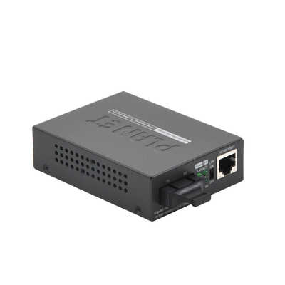 Convertidor de Medios UTP/ Fibra Óptica de 1000 Mbps, Multi-Modo, Hasta 550 m, Conector SC
