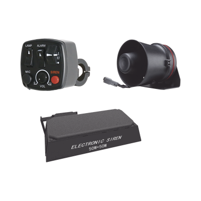 Kit para motocicleta EPCOM INDUSTRIAL, sirena/ bocina 100 Watt y controlador