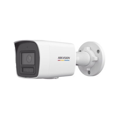 [Dual Light + ColorVu] Bala IP 2 Megapixel / Lente 2.8 mm / 30 mts IR + 30 mts Luz Blanca / Micrófono Integrado / ACUSENSE Lite / Exterior IP67 / WDR 120 dB / PoE / Micro SD