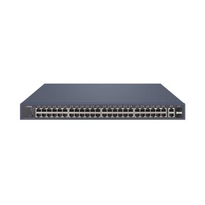 Switch PoE+ / Administrable / 48 Puertos 1000 Mbps PoE+ / 2 Puertos 1000 Mbps Uplink / 2 Puertos SFP / 470 Watts