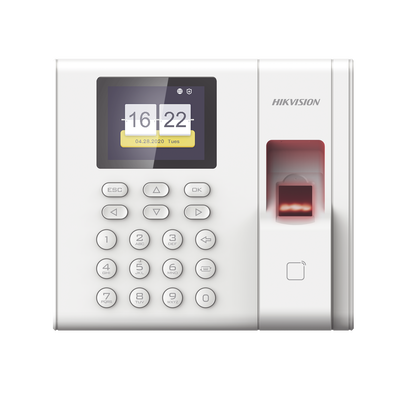 Checador de Huella con Batería de Respaldo / Reportes por USB / 1,000 Usuarios / 1000 Huellas / 100,000 Registros / Lector de Tarjetas EM / Uso con iVMS-4200.