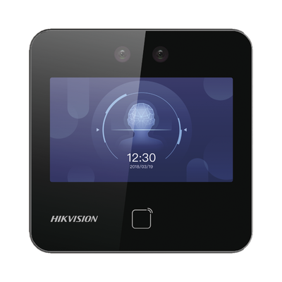 Terminal Min Moe WiFi / Touch de Reconocimiento Facial Ultra Rápido para ASISTENCIA y Control de ACCESO / 1500 Rostros y 3,000 tarjetas / Lee códigos QR / Videoportero / Detección de Cubrebocas / SIP Estandar / HIK-IA